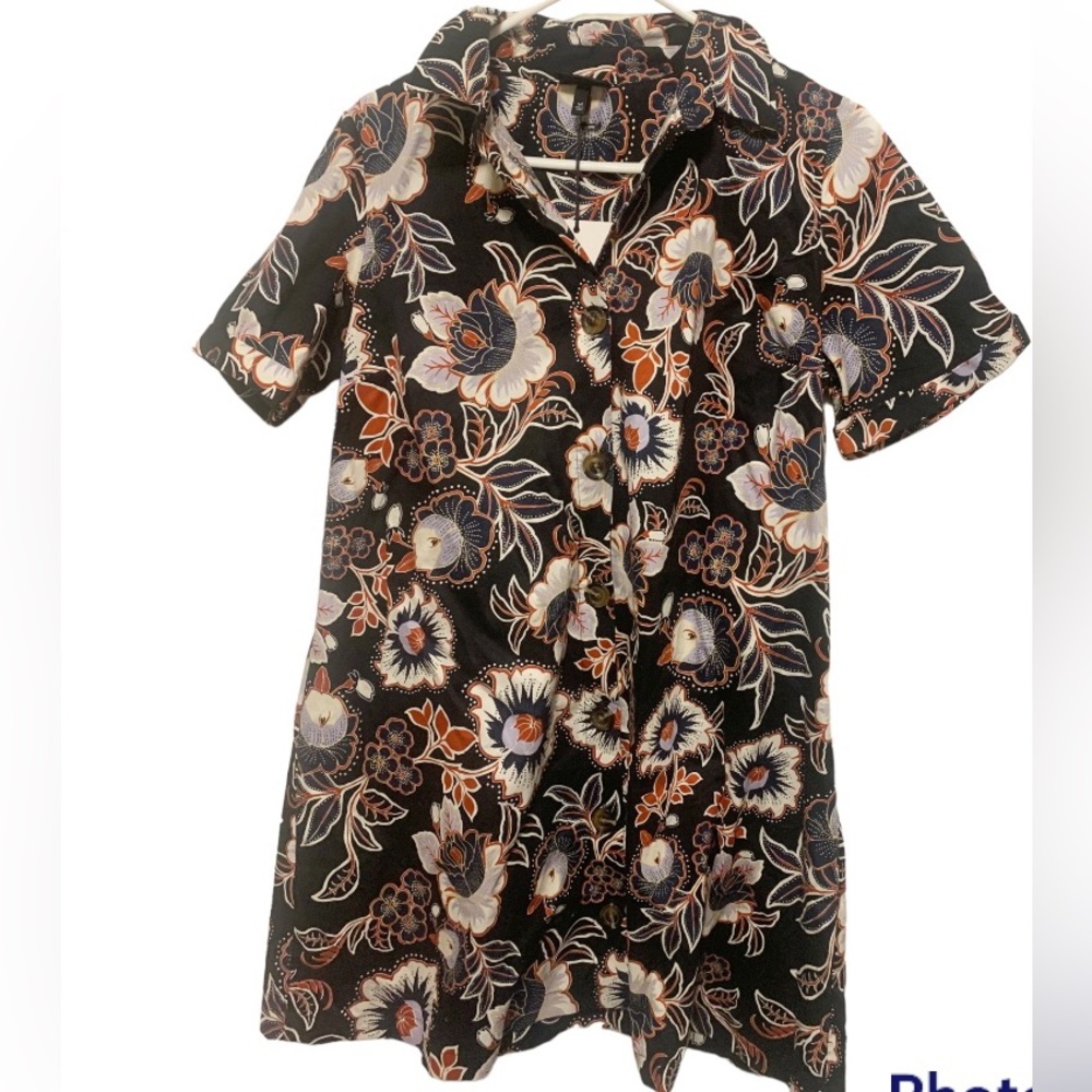 Black Floral Dress Size Medium